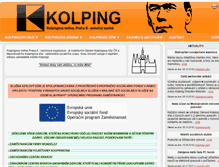 Tablet Screenshot of kolpingpraha.cz